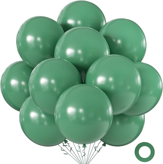 18 Inch Bean Green Balloons, Baby Shower, Birthday Party and Event Decoration by KALOR