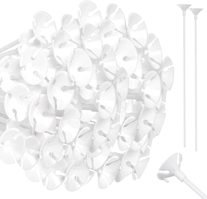 PP OPOUNT 320 PCS Balloon Sticks, 12.6 inches Plastic Balloons Sticks | Balloon by PPOPOUNT