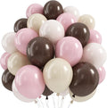 Pink and Brown Balloons, Espresso Martini Party Decorations, Dusty Pastel Pink by Froova