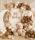 140Pcs Netural Balloon Garland Arch Kit, 5 10 12 18inch Brown Beige Nude Tan by saratimtou