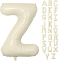 Letter Balloon 40Inch Cream White Big Alphabet Balloons Letter Z | Giant Foil by YUNSHANGMO