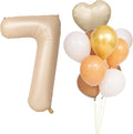 40 In Caramel Number Balloons Helium Foil Mylar latex Balloon Digital 7 | by Exquisitehighqualitypartydecorationstomeetyoureveryneed%EF%BC%81