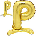 16" Standing Gold Alphabet Letter and Number Balloons Aluminum Hanging Foil by RUIANSI