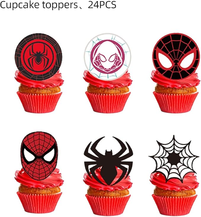 25PCS Cake Toppers Cupcake Toppers Cake Decorations Birthday Party Supplies - Image 3