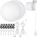 Rossesay 2 Sets Jumbo Paper Lanterns by Rossesay