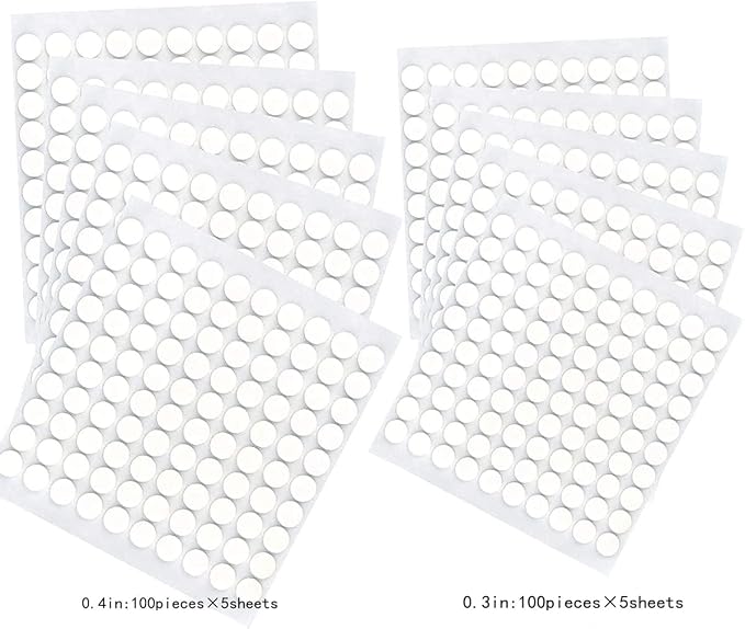 ACFELLE 10 Sheet Foam Round Dots Double-Sided Adhesive 3D Craft Foam Tape - Image 3
