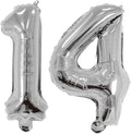 Number 14 Balloon Foil Mylar Balloons by YPSelected