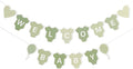 Green Gingham Baby Shower Banner by AOQURE