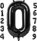 Number Balloons 40 Inch Black 0 Balloon by Mluchee