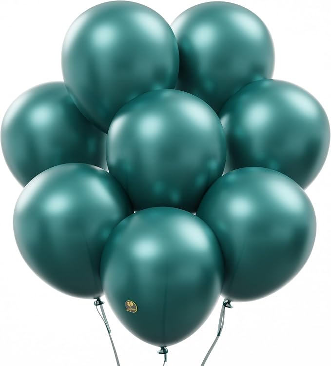 AFTERLOON® Biodegradable Natural Rubber Latex Balloons 24 pcs Pearlized Emerald by AFTERLOON%C2%AE