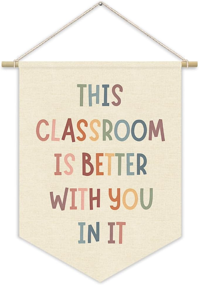 Boho Classroom Decor Canvas Banner，This Classroom Is Better by Unknown