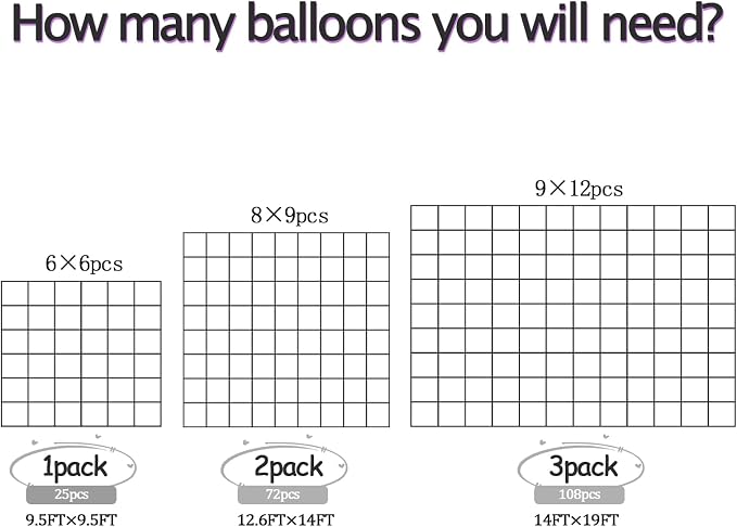 36pcs Black Square Foil Balloons Backdrop Kit - Image 7