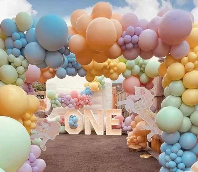 18 inch Pastel Orange Balloons - Image 3