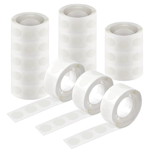UPINS 1500Pcs Glue Points Dots 15mm Removable Balloon Glue Tape Dots | 15 Rolls by UPINS