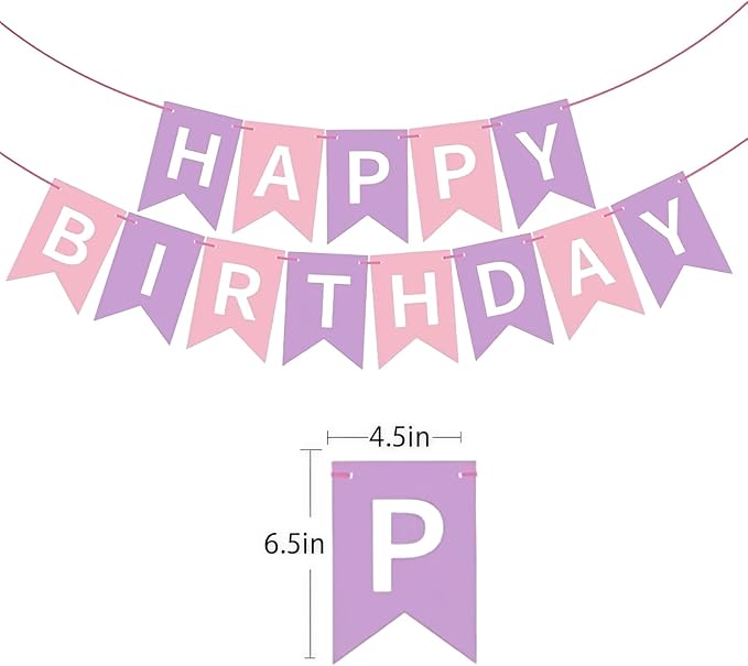 Happy Birthday Banner Birthday Party Supplies - Image 2