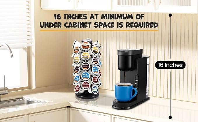 K Cup Holder-Coffee Pods Holder Storage Organizer Stand 40 Pods Capacity | K - Image 8
