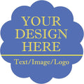 Custom Stickers 70-1000 Personalized Labels for Birthday Party Wedding, Customized Stickers for Business Logo(Flower)