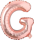 16" inch Single Rose Gold Alphabet Letter number Balloons Aluminum Hanging Foil by REIANS