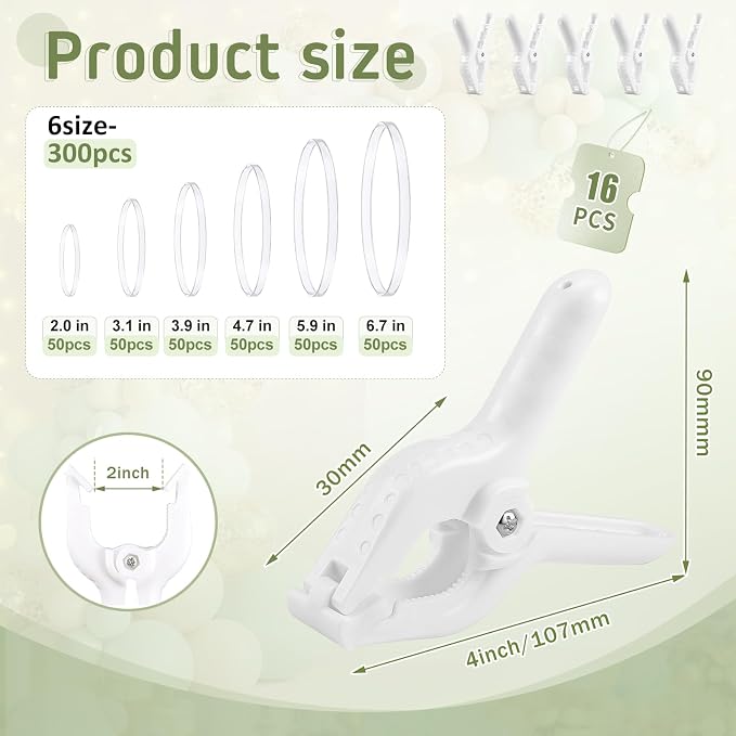 316 Pcs Balloon Arch Clip Set - Image 2