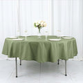 Efavormart Round Tablecloth, 90 Inch Stain & Wrinkle Resistant Washable Table Cloth, Decorative Polyester Fabric Table Cover for Banquet, Wedding, Dining- Eucalyptus Dusty Sage