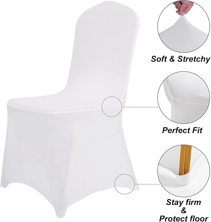 SUPERO Waterproof Spandex Chair Cover 25PCS, Stretch Dining Chair Covers - Image 5