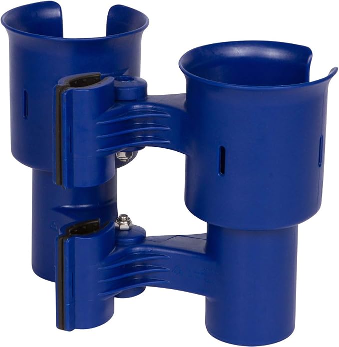 Patented Boat Cup Holder, Clamp on Portable Storage Caddy Securely Holds 2 - Image 4