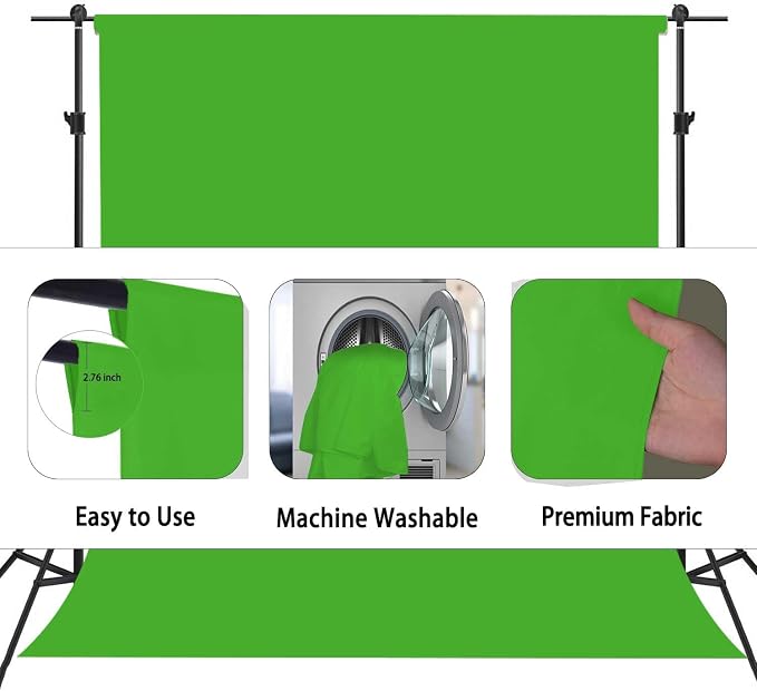 Green Screen Backdrop for Photoshoot, Fabric 6x9ft | Versatile Studio Photo - Image 6