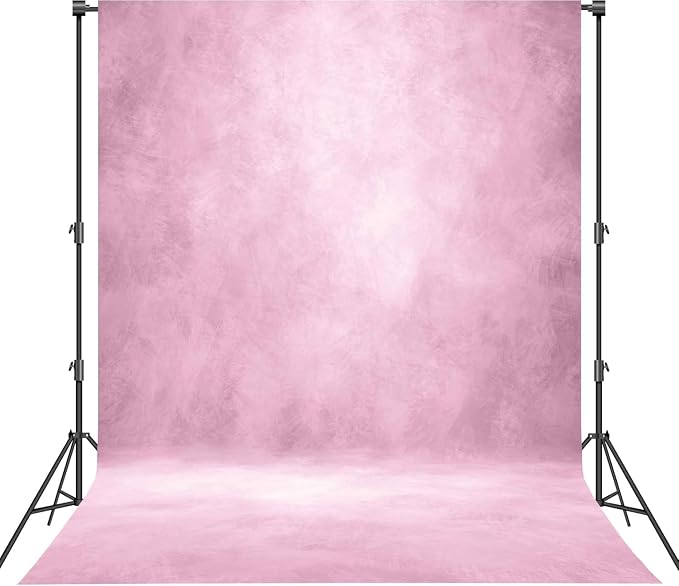 Abstract Photography Backdrop for Photoshoot 6x8ft, Light Pink, No Stand | by Haboke