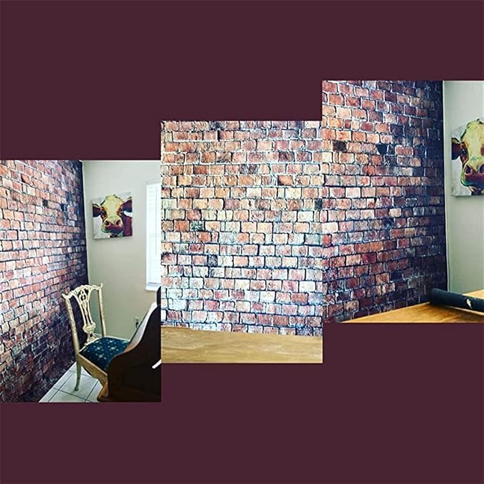 Brick Wall Backdrop 8x8ft Red Brick Vintage Background - Image 5