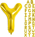 Gold Letter Balloons 40 Inch Large Letter Y Balloon Aluminum | Foil Mylar Big by YUNSHANGMO