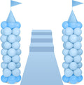 2 Sets Adjustable Blue Princess Castle Balloon Column Stand Kit Includes 140 by Charnoel