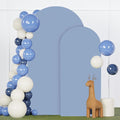 FANPROMS Wedding Arch Cover Set of 2 Dusty Blue Wedding Arch Cover 6FT 7.2FT by FANPROMS