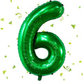 Green Number Balloons, 40 Inch Dark Green Balloon 6.6 Helium Balloon 6th by Yeodong