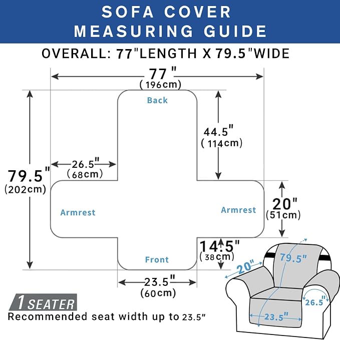 XINEAGE Quilted Chair Sofa Cover Waterproof Chair Covers - Image 6