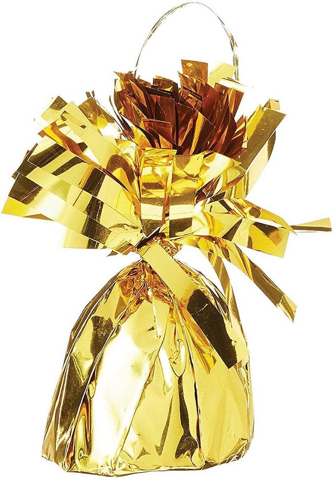Metallic Plastic Wrapped Balloon Weights Party Decorations 12 Pcs - Image 8