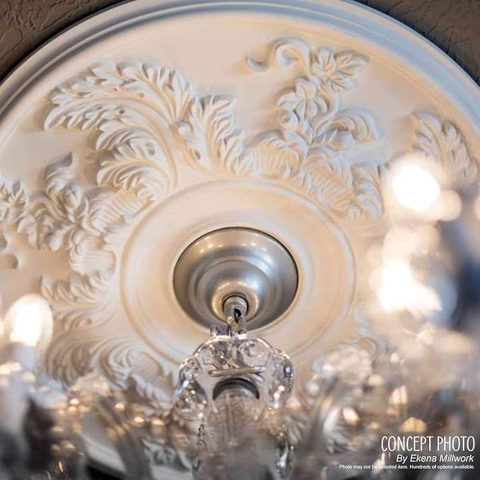 Ekena Millwork Bradford Ceiling Medallion, Pearl White - Image 10