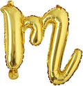 18 inch Gold DIY a-z Handwriting lowercase letters name Foil balloon Letter by REIANS
