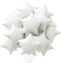 TONIFUL 15 Pcs Star Shaped Balloons 18 Inch Large White Foil Balloons | Big by TONIFUL
