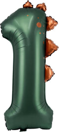 Dinosaur Number 1 Balloon, 30 Inch Birthday Party Decorations by AXBMM