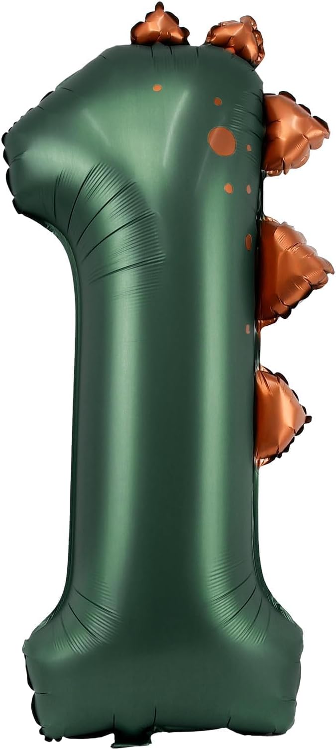 Dinosaur Number 1 Balloon, 30 Inch Birthday Party Decorations by AXBMM