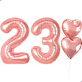 Rose Gold 23th Birthday Decorations, 40 inch Large 23 Balloon Numbers by Unknown