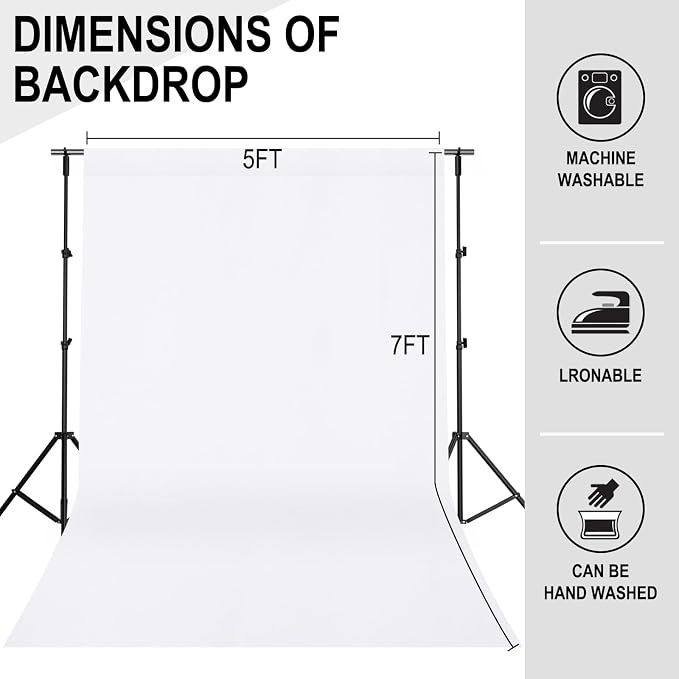 GFCC 5FTx7FT White Backdrop Background - Image 4