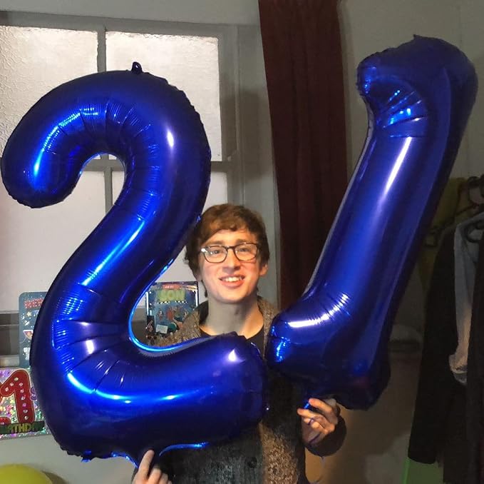 Big Number Balloon 40 Inch, Large Foil Number Balloons, Number Balloons - Image 6