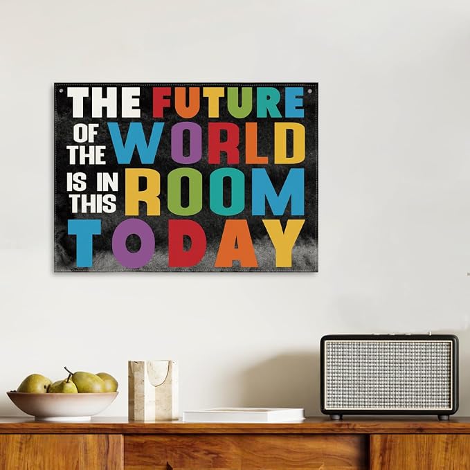 Inspirational Classroom Decor, Canvas Hanging Wall Decor, The Future of the - Image 6