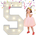 4FT Light Up Numbers Letters, Mosaic Numbers by MerryMosaics