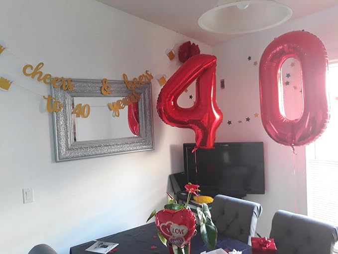 14 Balloon Numbers 40 Inch for 14th Year Old Birthday Decorations, Inflation - Image 3
