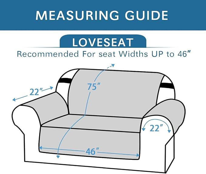 H.VERSAILTEX Loveseat Couch Cover Reversible Couch Covers - Image 2