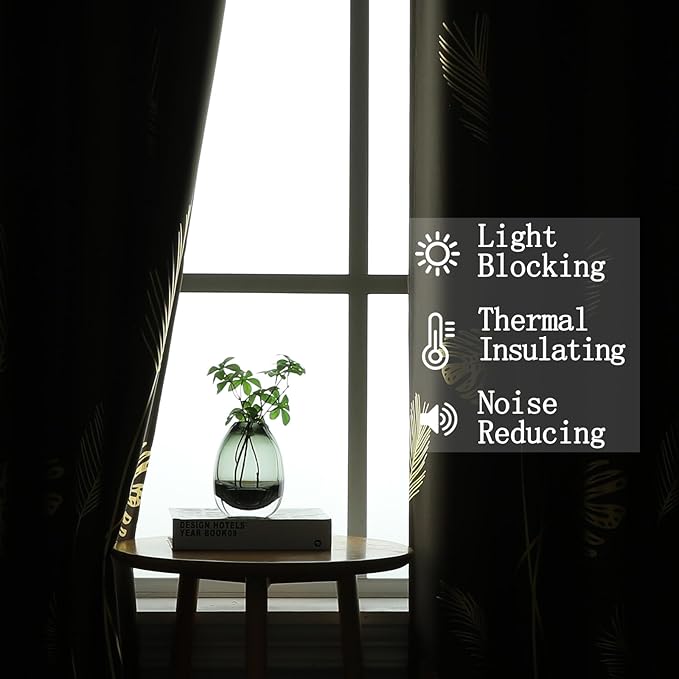 Brown Blackout Curtains for Living Room 96 Inches Long, Room Darkening Energy - Image 6