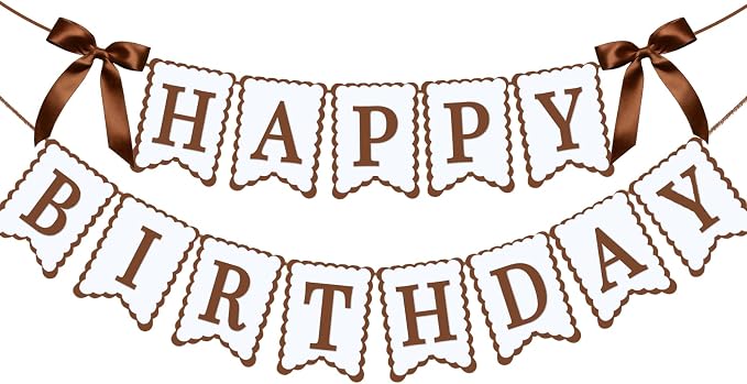 Bow Happy Birthday Banner for Bow Birthday Decorations Pink Bows Garland for by JOTTING