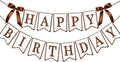 Bow Happy Birthday Banner for Bow Birthday Decorations Pink Bows Garland for by JOTTING